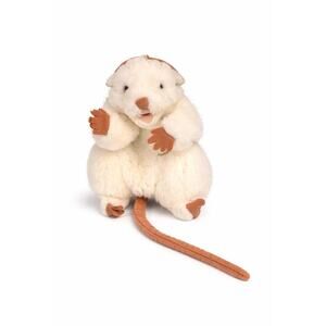 Folkmanis Rat Hand Puppet White Plush Long Tail Stuffed Animal Puppet Toy